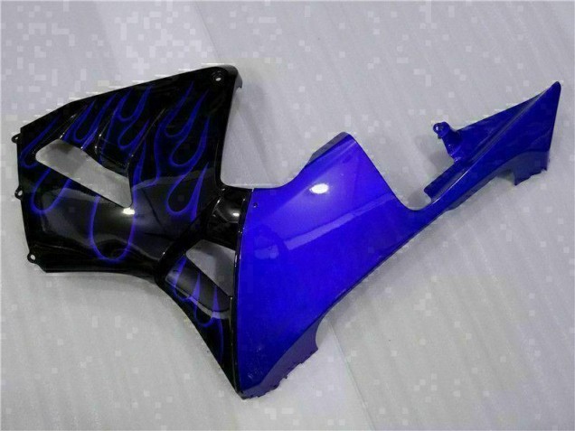 Carenado Moto CBR 600 RR 2003-2004 - Negro con Azul Llama Carenado Moto CBR 600 RR 2003-2004 - Negro con Azul Llama