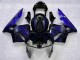 Carenado Moto CBR 600 RR 2003-2004 - Negro con Azul Llama Carenado Moto CBR 600 RR 2003-2004 - Negro con Azul Llama