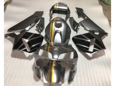 Carenado Moto CBR 600 RR 2003-2004 - Plata Oro Negro