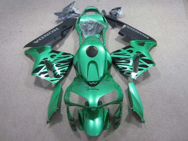 Carenado Moto CBR 600 RR 2003-2004 - Verde Negro Carenado Moto CBR 600 RR 2003-2004 - Verde Negro