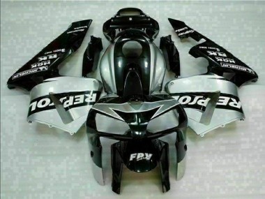 Carenado Moto CBR 600 RR 2005-2006 - Negro Plata Repsol
