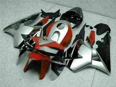 Carenado Moto CBR 600 RR 2005-2006 - Negro Plata Rojo