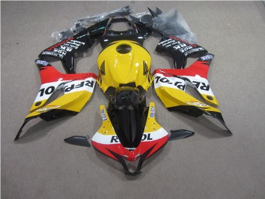 Carenado Moto CBR 600 RR 2007-2008 - Amarillo Rojo Negro Repsol