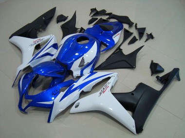 Carenado Moto CBR 600 RR 2007-2008 - Azul Blanco Negro Mate