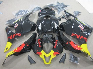 Carenado Moto CBR 600 RR 2009-2012 - Negro Amarillo Red Bull