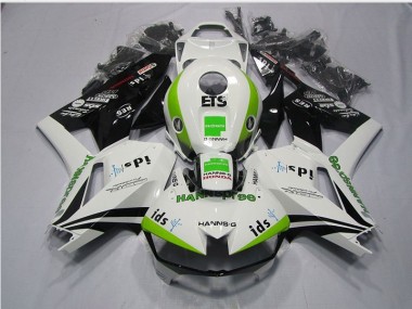 Carenado Moto CBR 600 RR 2013-2021 - Blanco Verde Hannspree ETS