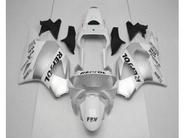 Carenado Moto CBR 900 RR 954RR 2002-2003 - Blanco Plata Negro Repsol