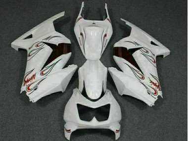 Carenado Moto EX250 2008-2012 - Blanco Rojo