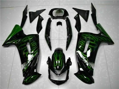 Carenado Moto EX650 2006-2008 - Verde Llama