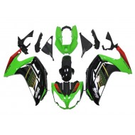 Carenado Moto EX650 2012-2016 - Verde Negro