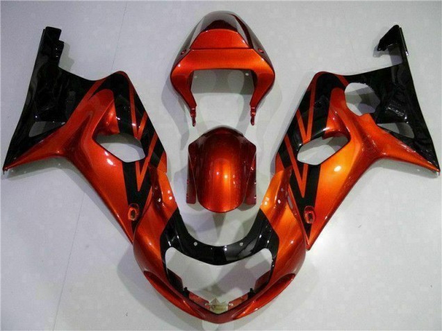 Carenado Moto GSXR 1000 K1 2000-2002 - Naranja Negro Carenado Moto GSXR 1000 K1 2000-2002 - Naranja Negro