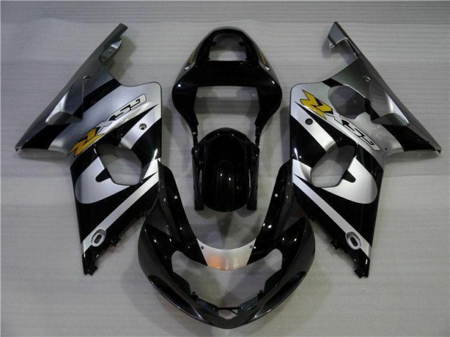 Carenado Moto GSXR 1000 K1 2000-2002 - Plata Negro Carenado Moto GSXR 1000 K1 2000-2002 - Plata Negro