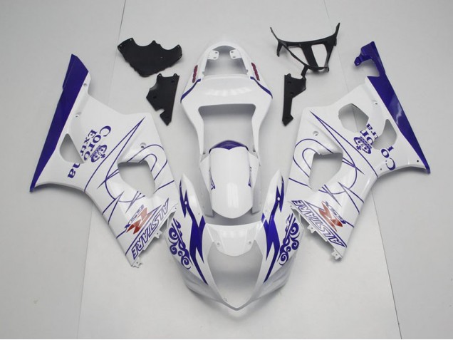 Carenado Moto GSXR 1000 K3 2003-2004 - Azul Blanco Corona Carenado Moto GSXR 1000 K3 2003-2004 - Azul Blanco Corona