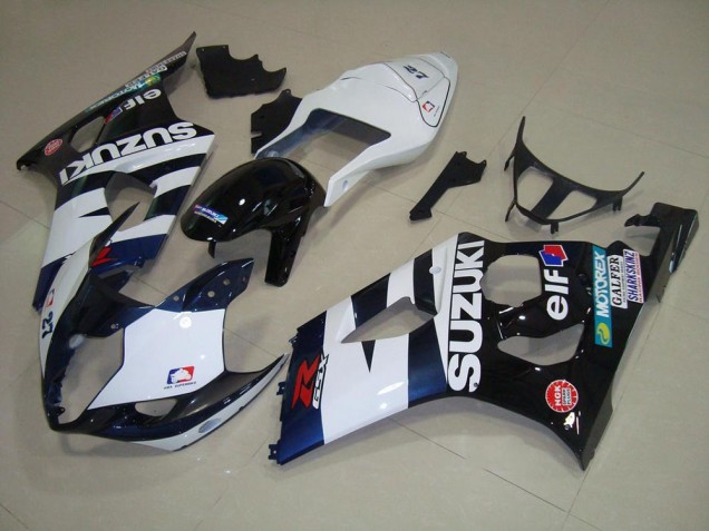 Carenado Moto GSXR 1000 K3 2003-2004 - Blanco Negro Elf Carenado Moto GSXR 1000 K3 2003-2004 - Blanco Negro Elf