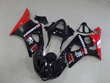 Carenado Moto GSXR 1000 K3 2003-2004 - Negro y rojo