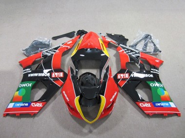 Carenado Moto GSXR 1000 K3 2003-2004 - Rojo Verde Negro