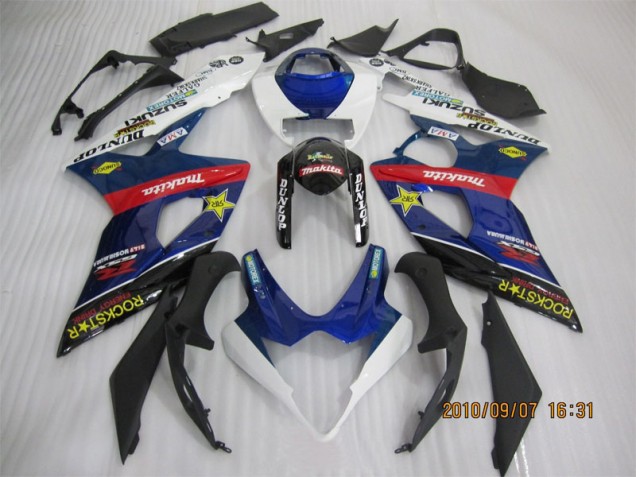 Carenado Moto GSXR 1000 K5 2005-2006 - Azul Negro Rockstar