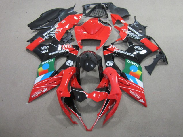 Carenado Moto GSXR 1000 K5 2005-2006 - Negro Rojo Verde