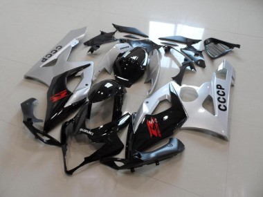 Carenado Moto GSXR 1000 K5 2005-2006 - Plata Negro