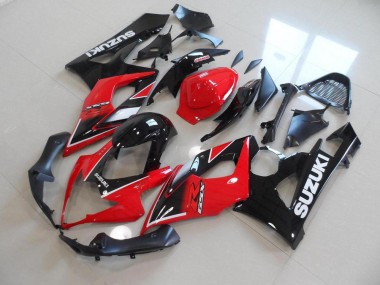 Carenado Moto GSXR 1000 K5 2005-2006 - Rojo Negro Estilo OEM