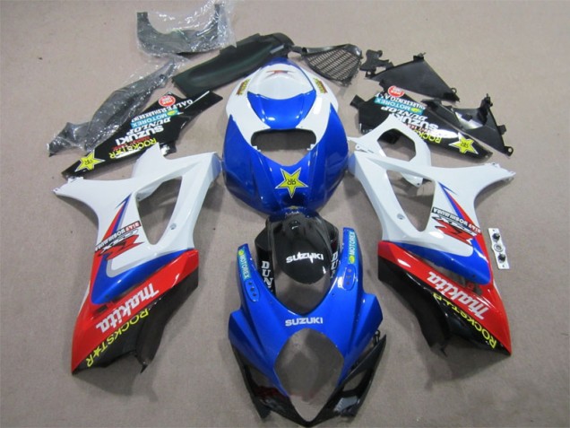 Carenado Moto GSXR 1000 K7 2007-2008 - Azul Blanco Rockstar Carenado Moto GSXR 1000 K7 2007-2008 - Azul Blanco Rockstar