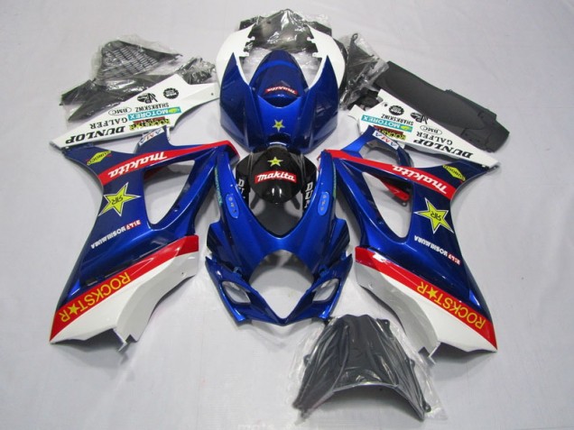 Carenado Moto GSXR 1000 K7 2007-2008 - Azul Rojo Rockstar Carenado Moto GSXR 1000 K7 2007-2008 - Azul Rojo Rockstar