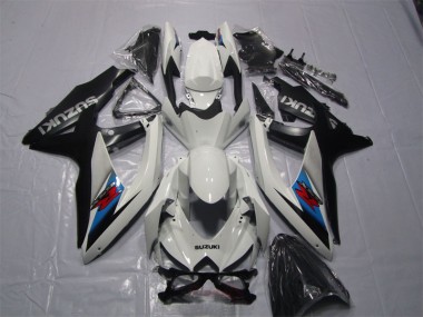 Carenado Moto GSXR 1000 K7 2007-2008 - Blanco Negro