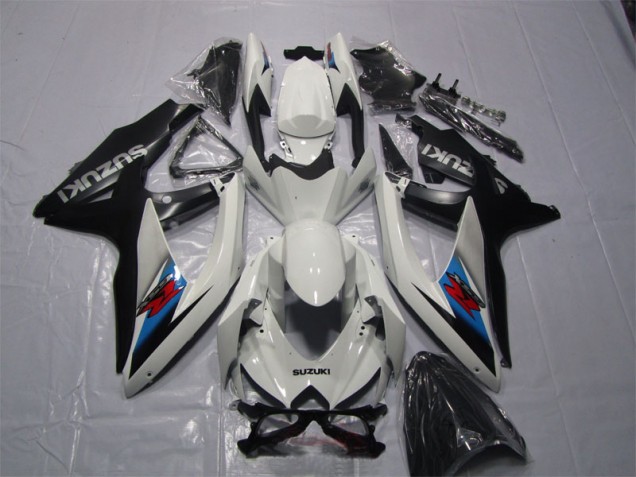Carenado Moto GSXR 1000 K7 2007-2008 - Blanco Negro