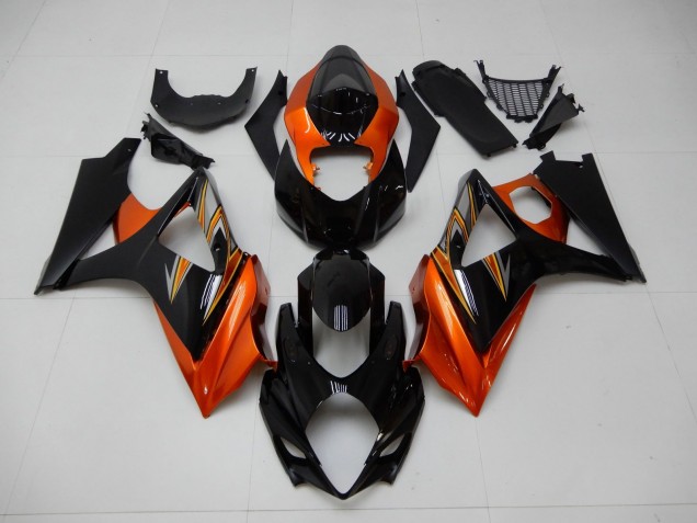 Carenado Moto GSXR 1000 K7 2007-2008 - Naranja Negro Carenado Moto GSXR 1000 K7 2007-2008 - Naranja Negro