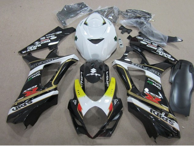 Carenado Moto GSXR 1000 K7 2007-2008 - Negro Blanco Carenado Moto GSXR 1000 K7 2007-2008 - Negro Blanco