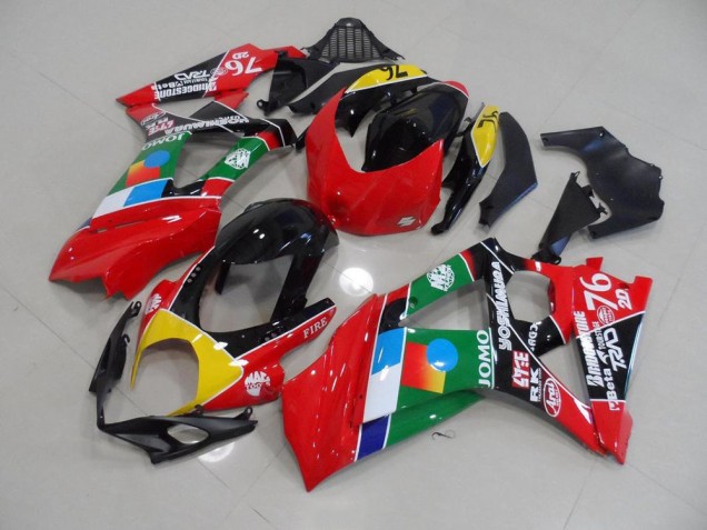 Carenado Moto GSXR 1000 K7 2007-2008 - Rojo & Verde Carenado Moto GSXR 1000 K7 2007-2008 - Rojo & Verde