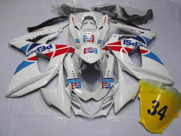 Carenado Moto GSXR 1000 K9 2009-2016 - Blanco Pepsi 34