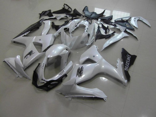 Carenado Moto GSXR 1000 K9 2009-2016 - Blanco Perla & Negro