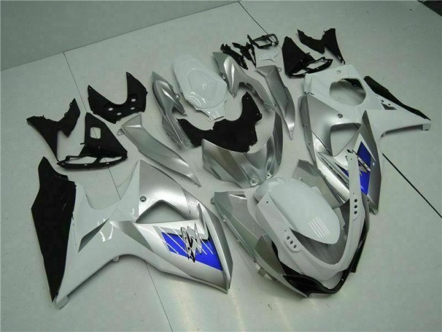 Carenado Moto GSXR 1000 K9 2009-2016 - Plata Blanco Carenado Moto GSXR 1000 K9 2009-2016 - Plata Blanco