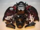 Carenado Moto GSXR 1300 Hayabusa 1996-2007 - Negro Rojo Llama