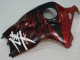 Carenado Moto GSXR 1300 Hayabusa 1996-2007 - Negro Rojo Llama