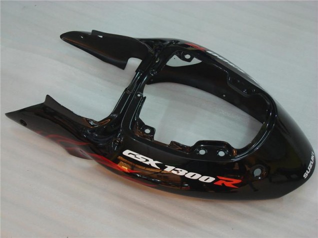 Carenado Moto GSXR 1300 Hayabusa 1996-2007 - Negro Rojo Llama