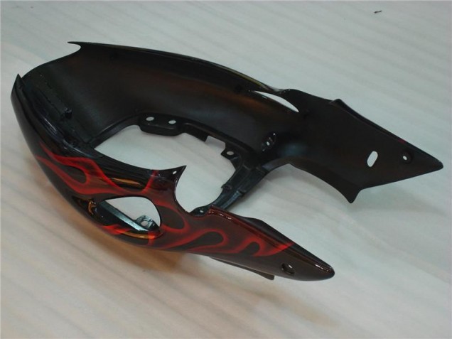 Carenado Moto GSXR 1300 Hayabusa 1996-2007 - Negro Rojo Llama