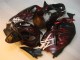 Carenado Moto GSXR 1300 Hayabusa 1996-2007 - Negro Rojo Llama