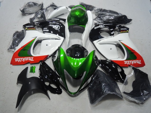 Carenado Moto GSXR 1300 Hayabusa 2008-2019 - Blanco Verde Makita Carenado Moto GSXR 1300 Hayabusa 2008-2019 - Blanco Verde Makita