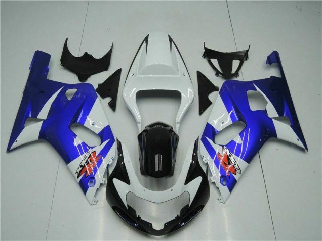 Carenado Moto GSXR 600 / 750 K1 K2 K3 2001-2003 - Blanco Azul Carenado Moto GSXR 600 / 750 K1 K2 K3 2001-2003 - Blanco Azul
