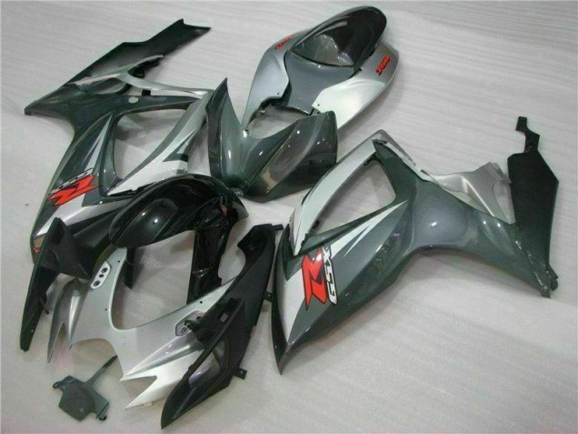 Carenado Moto GSXR 600 / 750 K6 2006-2007 - Plata Negro Carenado Moto GSXR 600 / 750 K6 2006-2007 - Plata Negro