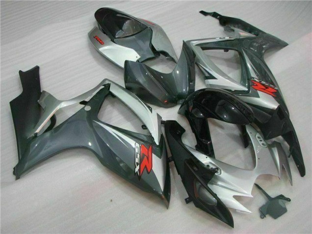 Carenado Moto GSXR 600 / 750 K6 2006-2007 - Plata Negro Carenado Moto GSXR 600 / 750 K6 2006-2007 - Plata Negro