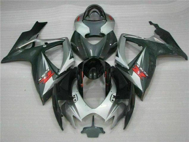 Carenado Moto GSXR 600 / 750 K6 2006-2007 - Plata Negro Carenado Moto GSXR 600 / 750 K6 2006-2007 - Plata Negro