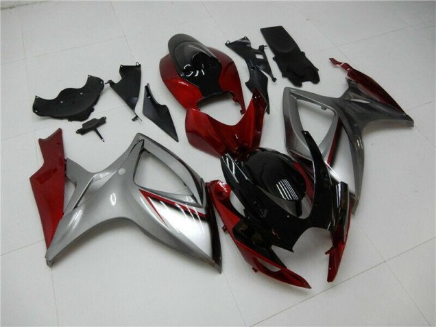 Carenado Moto GSXR 600 / 750 K6 2006-2007 - Rojo Plata