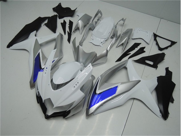Carenado Moto GSXR 600 / 750 K8 2008-2010 - Blanco Plata Azul Carenado Moto GSXR 600 / 750 K8 2008-2010 - Blanco Plata Azul