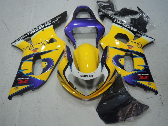 Carenado Moto GSXR 600 K1 K2 K3 2001-2003 - Amarillo Púrpura