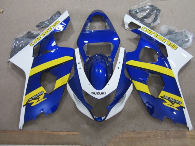 Carenado Moto GSXR 600 K4 2004-2005 - Azul Blanco Amarillo Carenado Moto GSXR 600 K4 2004-2005 - Azul Blanco Amarillo