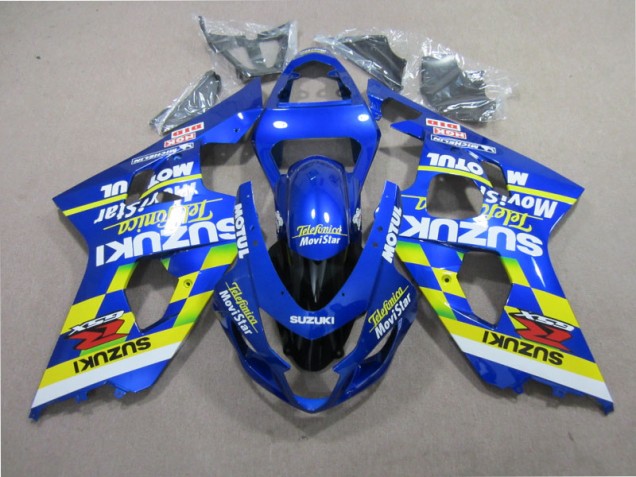 Carenado Moto GSXR 600 K4 2004-2005 - Azul Telefumia Movistar Carenado Moto GSXR 600 K4 2004-2005 - Azul Telefumia Movistar