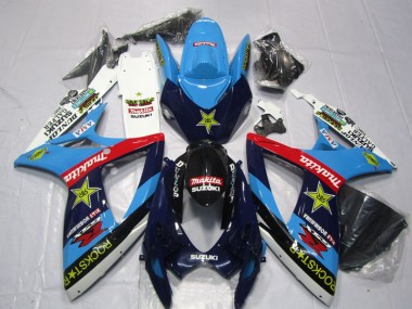 Carenado Moto GSXR 600 K6 2006-2007 - Azul Blanco Rockstar Makita